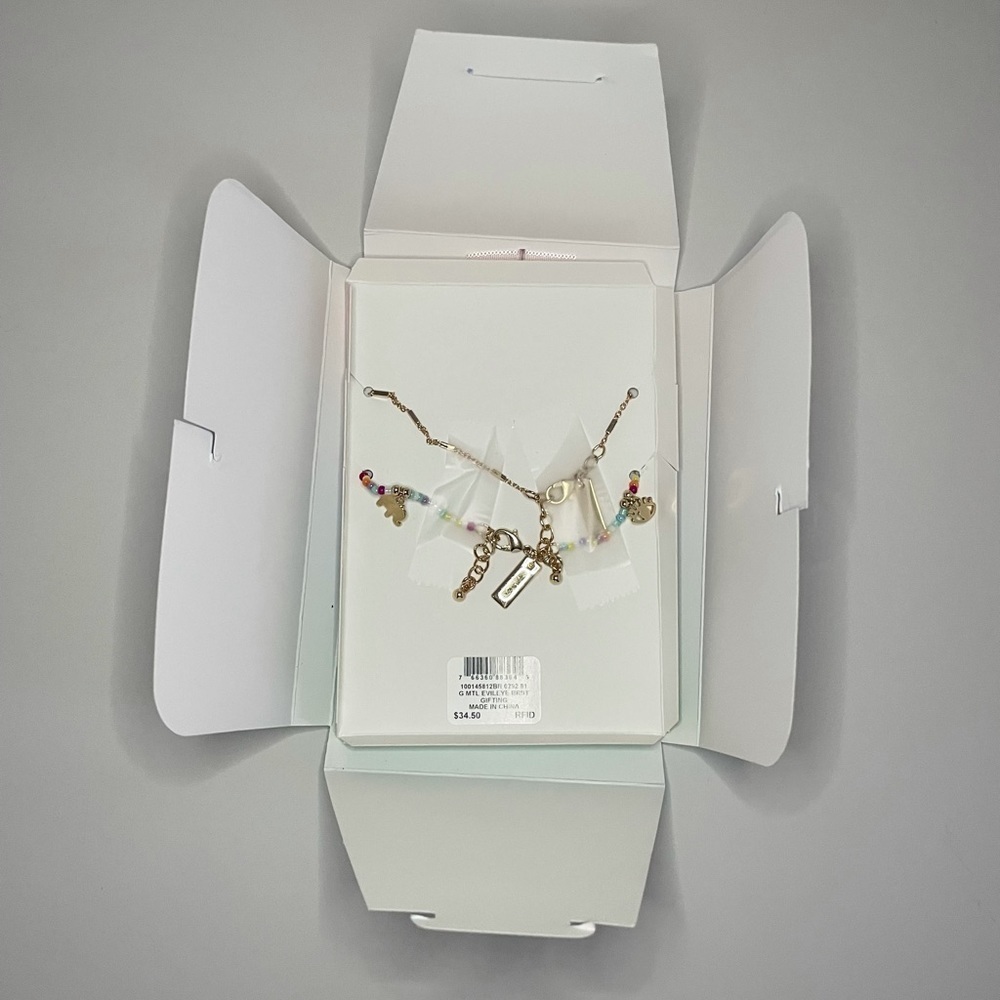 INC International Concepts Evil Eye Mixed Bead and Charms 2 Pc Bracelet Set - Picture 9 of 15